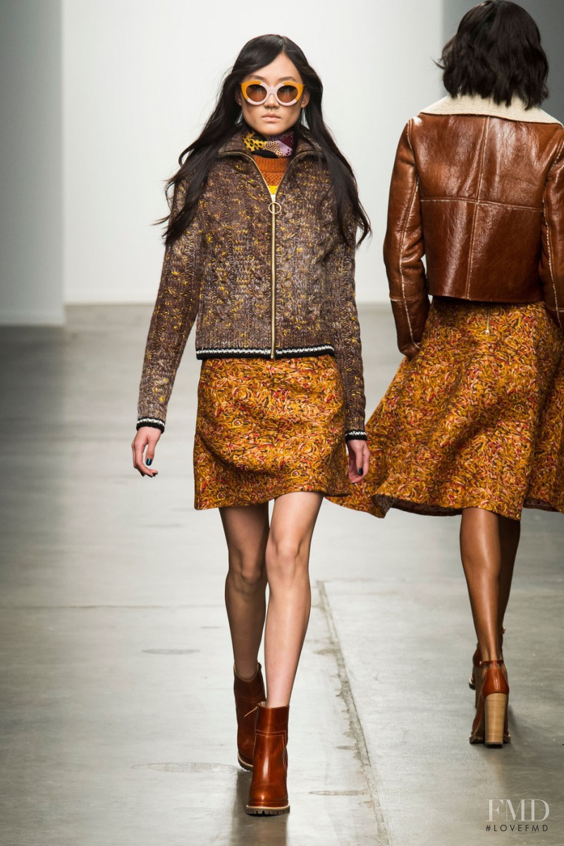 Ashley Foo featured in  the Karen Walker fashion show for Autumn/Winter 2015