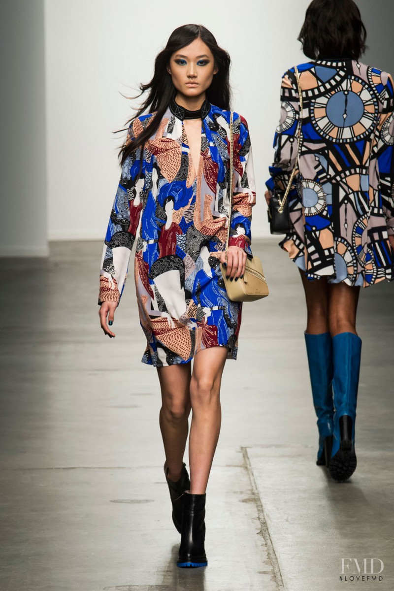 Ashley Foo featured in  the Karen Walker fashion show for Autumn/Winter 2015