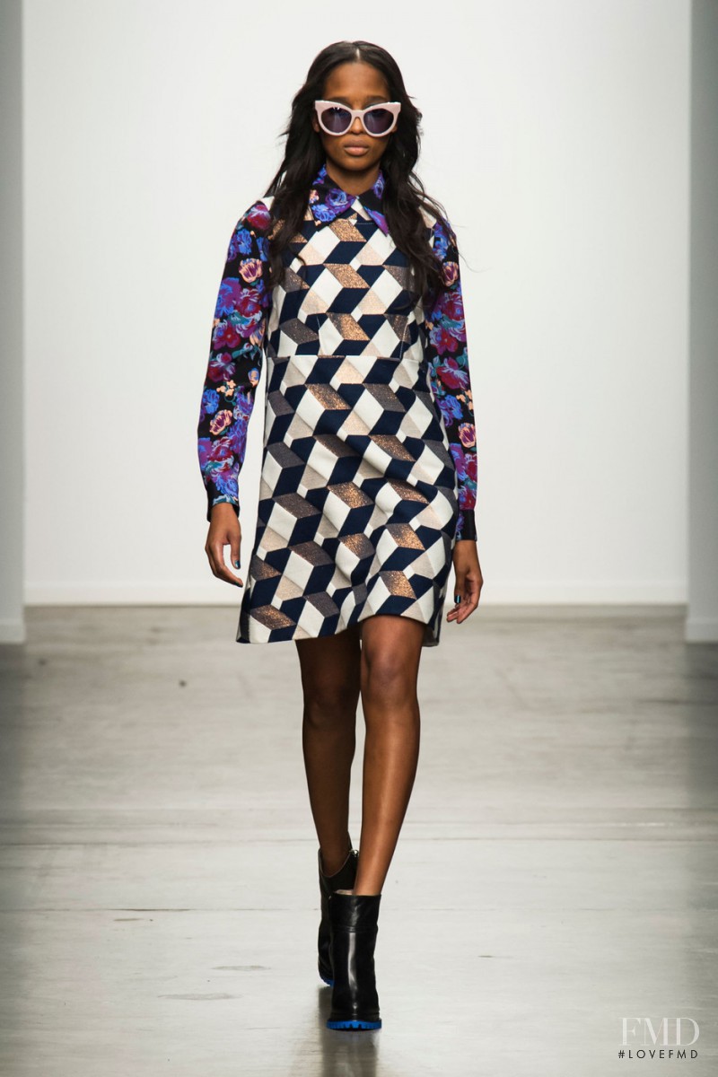 Marihenny Rivera Pasible featured in  the Karen Walker fashion show for Autumn/Winter 2015