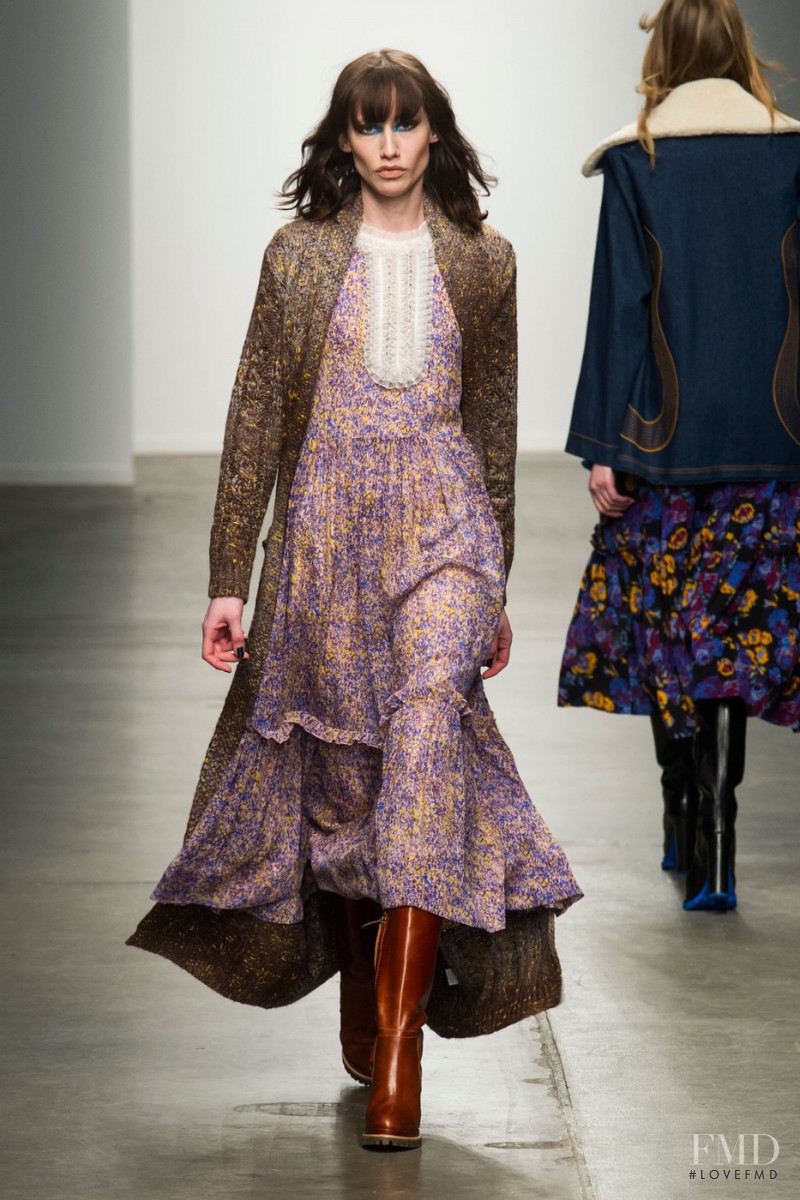 Marina Krtinic featured in  the Karen Walker fashion show for Autumn/Winter 2015