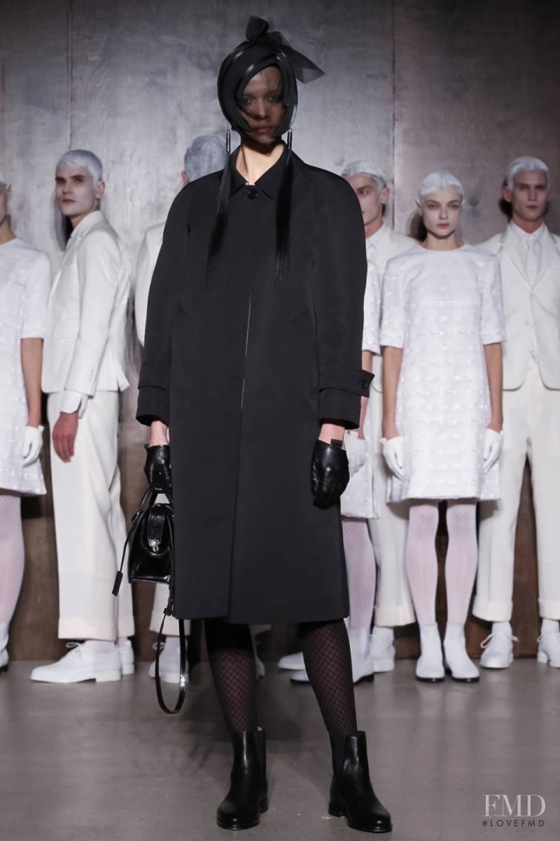 Alena Podloznaya featured in  the Thom Browne fashion show for Autumn/Winter 2015