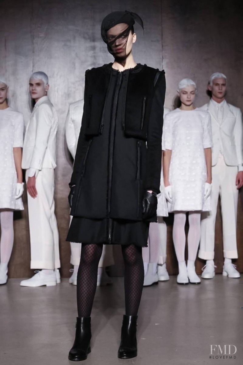 Kid Plotnikova featured in  the Thom Browne fashion show for Autumn/Winter 2015