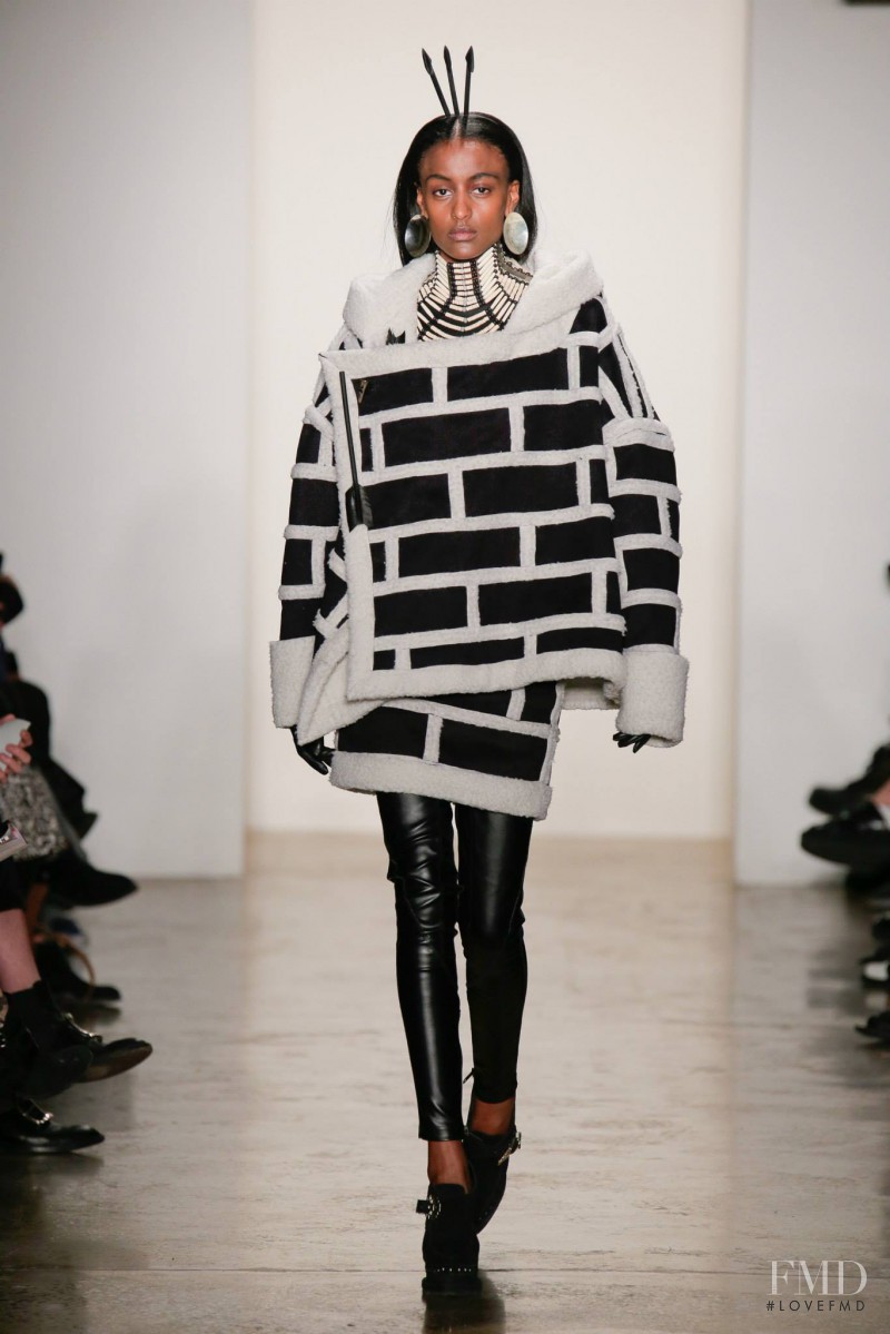 Lula Kenfe featured in  the KTZ fashion show for Autumn/Winter 2015