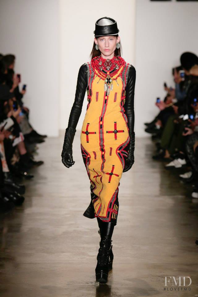 Marina Krtinic featured in  the KTZ fashion show for Autumn/Winter 2015