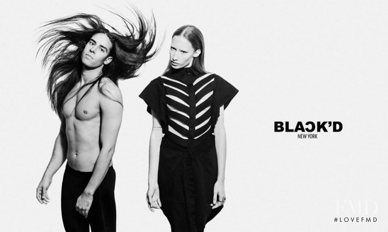 Marina Krtinic featured in  the BLACK\'D NY advertisement for Spring/Summer 2014