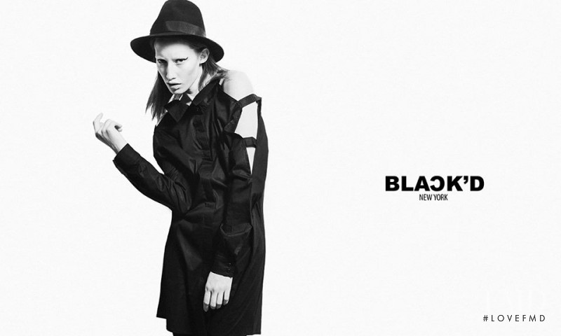 Marina Krtinic featured in  the BLACK\'D NY advertisement for Spring/Summer 2014