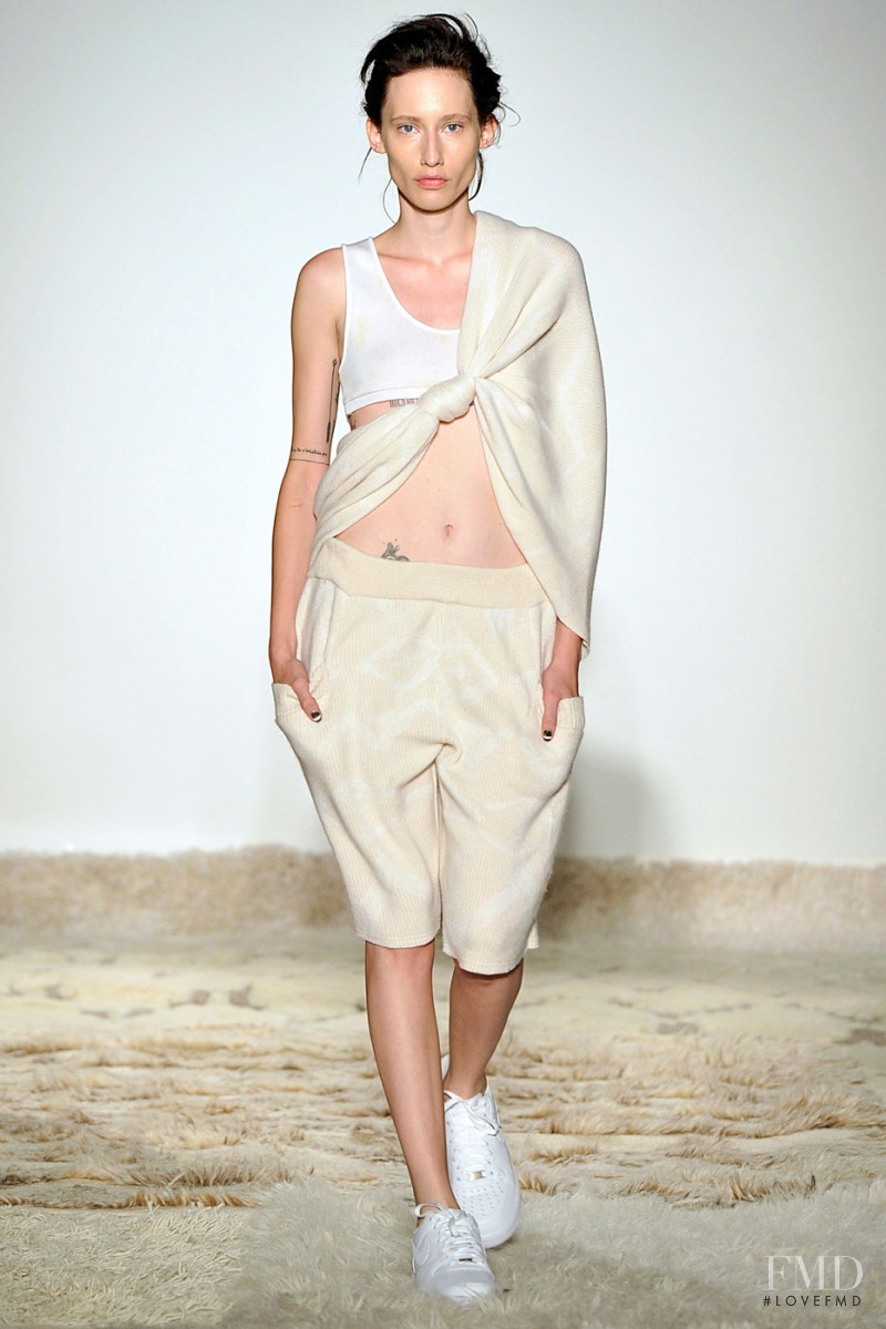 Marina Krtinic featured in  the Baja East fashion show for Spring/Summer 2015