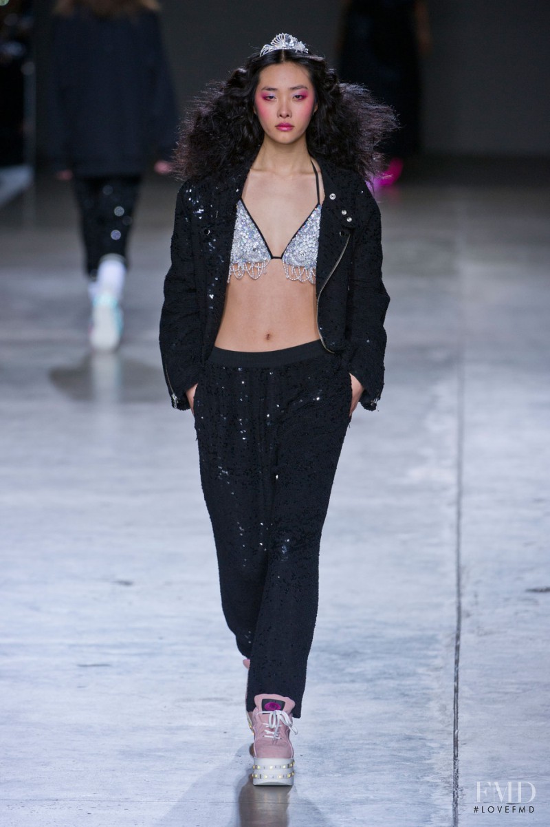 Ji Young Kwak featured in  the Ashish fashion show for Autumn/Winter 2014
