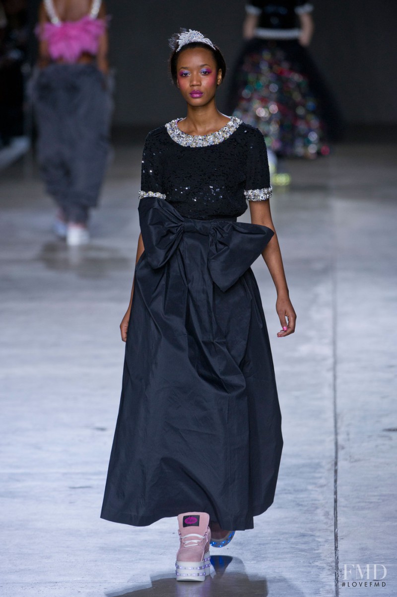Nadja Giramata featured in  the Ashish fashion show for Autumn/Winter 2014