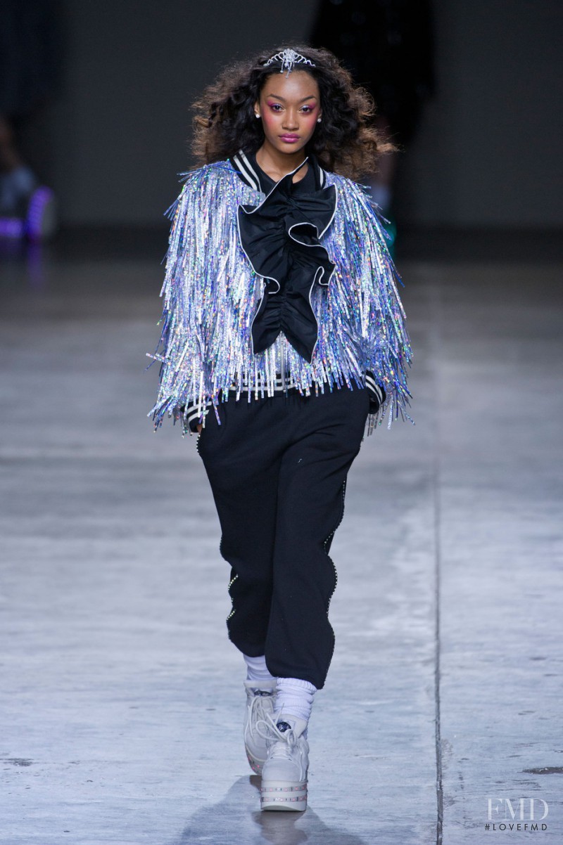 Cheyenne Maya Carty featured in  the Ashish fashion show for Autumn/Winter 2014