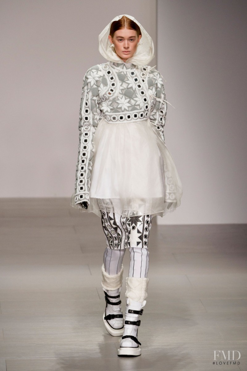 Katya Kuznetsova featured in  the KTZ fashion show for Autumn/Winter 2014