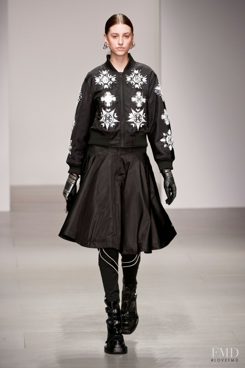 Marie Kapferer featured in  the KTZ fashion show for Autumn/Winter 2014