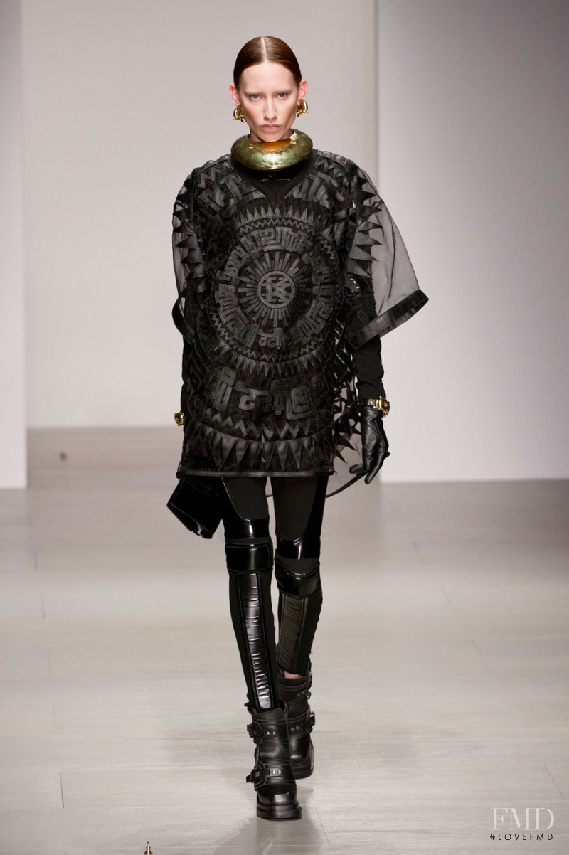 Marina Krtinic featured in  the KTZ fashion show for Autumn/Winter 2014