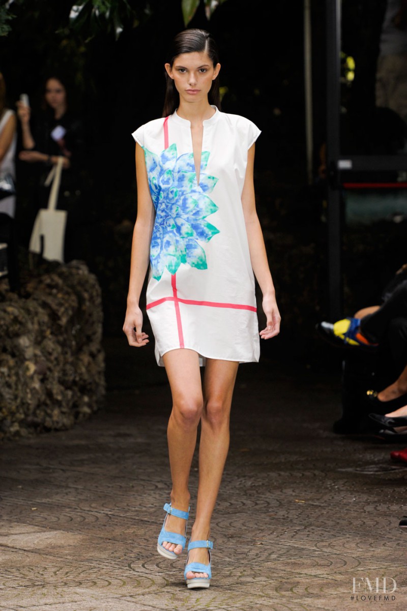 Giulia Manini featured in  the Beequeen by Chicca Lualdi fashion show for Spring/Summer 2013