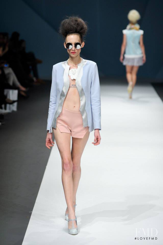 Marina Krtinic featured in  the Ana Ljubinkovic fashion show for Spring/Summer 2015