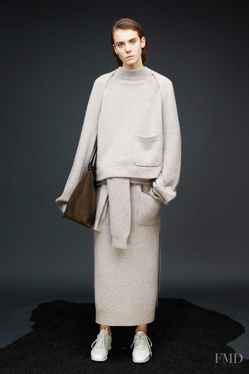 Phillipa Hemphrey featured in  the Joseph fashion show for Pre-Fall 2015