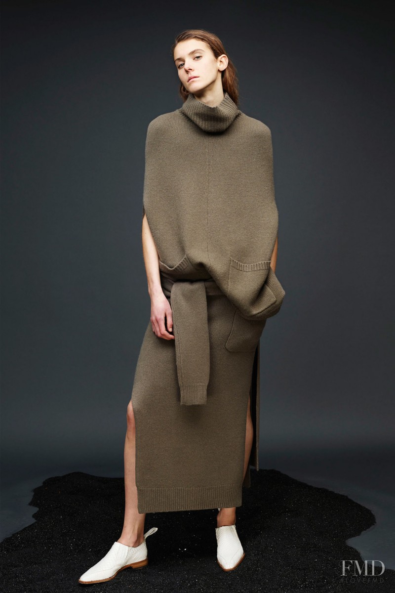 Phillipa Hemphrey featured in  the Joseph fashion show for Pre-Fall 2015