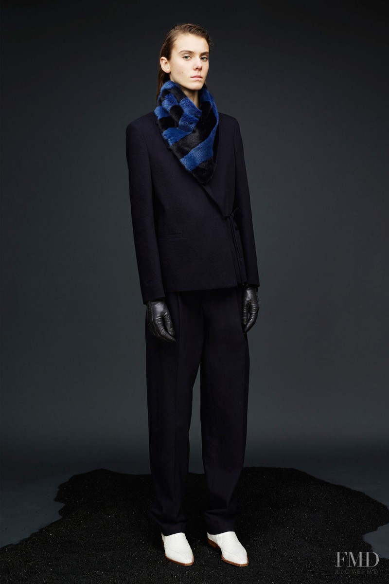 Phillipa Hemphrey featured in  the Joseph fashion show for Pre-Fall 2015