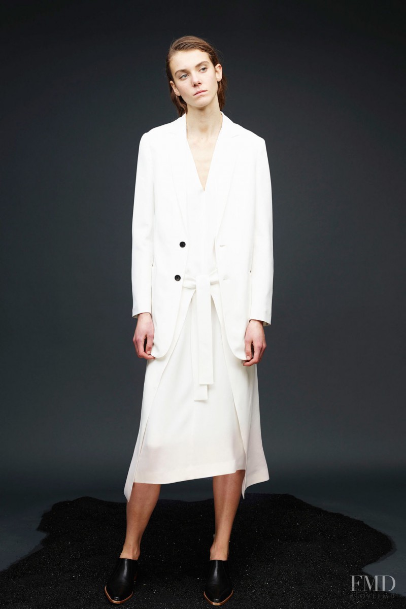Phillipa Hemphrey featured in  the Joseph fashion show for Pre-Fall 2015