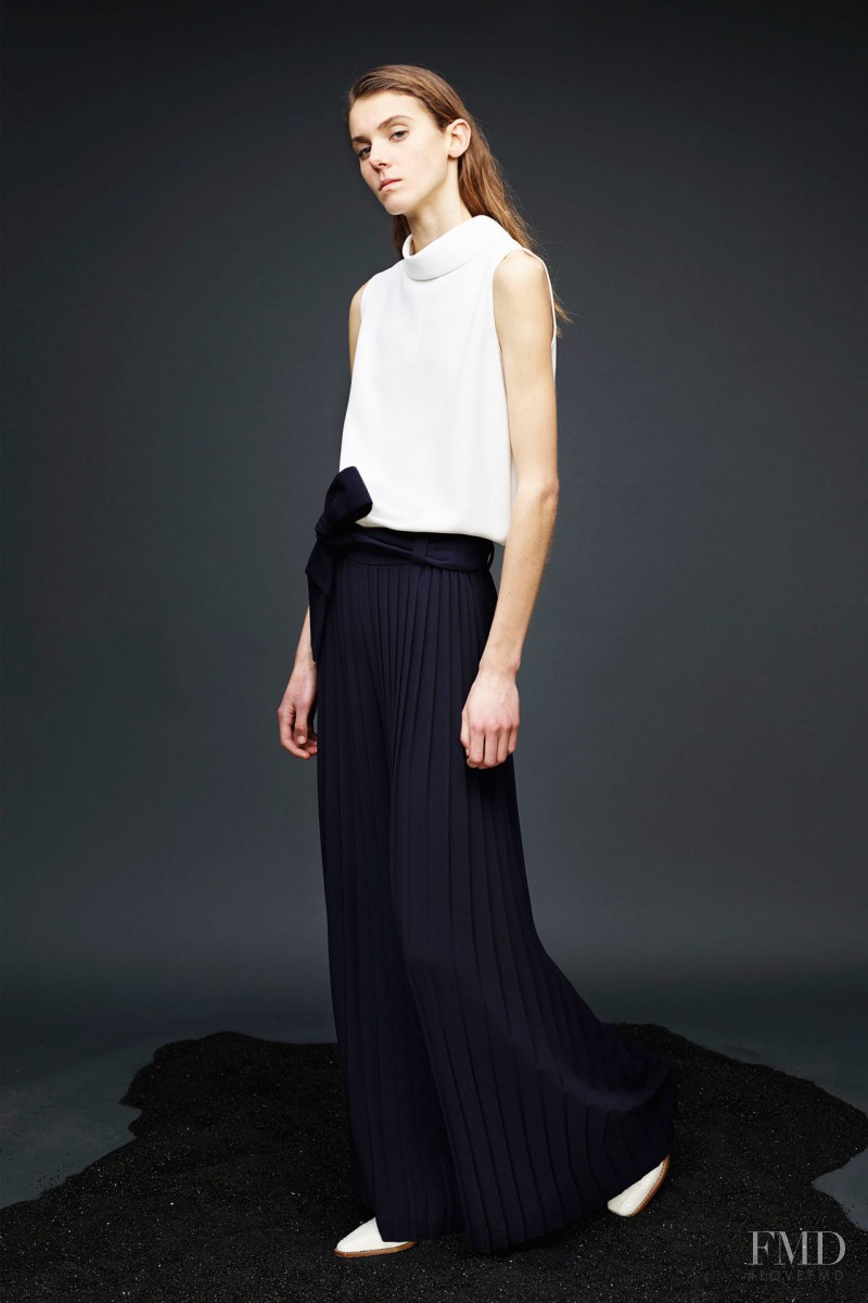 Phillipa Hemphrey featured in  the Joseph fashion show for Pre-Fall 2015