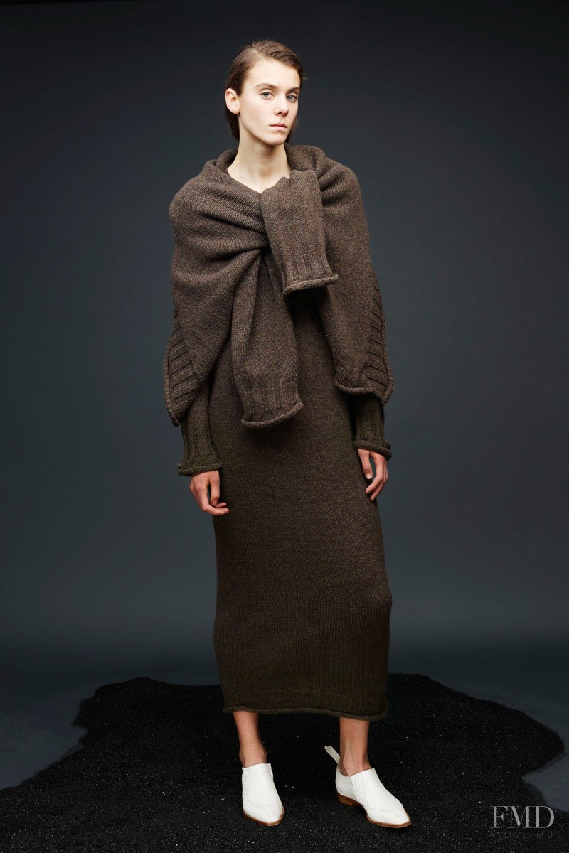 Phillipa Hemphrey featured in  the Joseph fashion show for Pre-Fall 2015