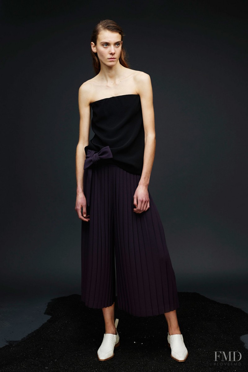 Phillipa Hemphrey featured in  the Joseph fashion show for Pre-Fall 2015