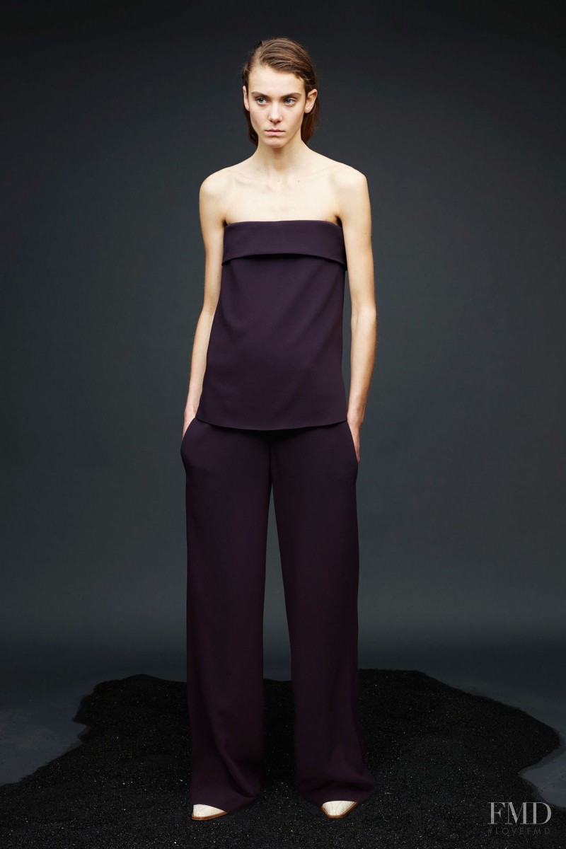 Phillipa Hemphrey featured in  the Joseph fashion show for Pre-Fall 2015