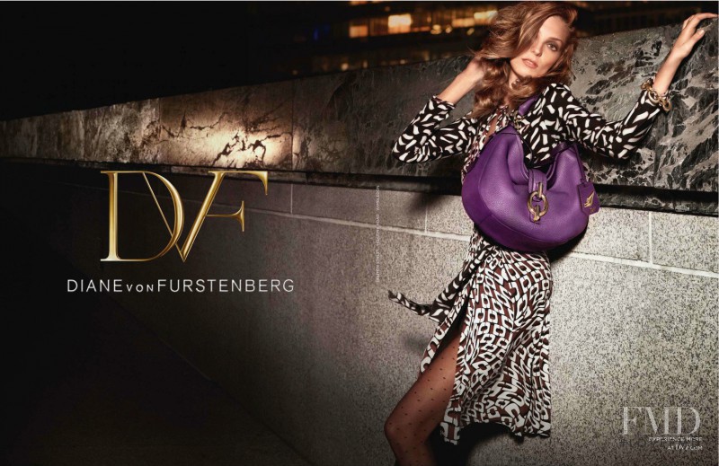 Daria Werbowy featured in  the Diane Von Furstenberg advertisement for Autumn/Winter 2013