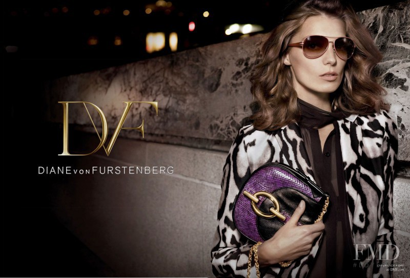 Daria Werbowy featured in  the Diane Von Furstenberg advertisement for Autumn/Winter 2013