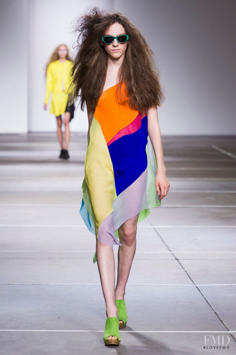 Grace Booth featured in  the Marques\'Almeida fashion show for Spring/Summer 2015