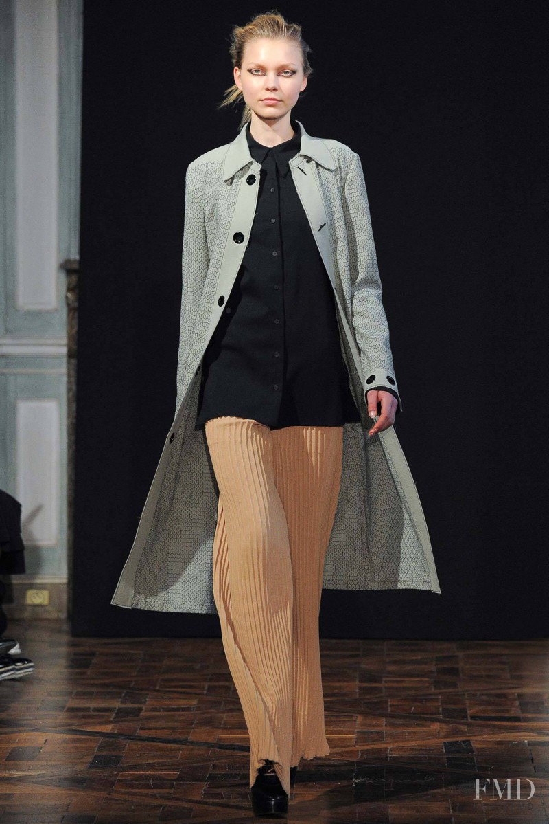 Maja Brodin featured in  the Veronique Leroy fashion show for Autumn/Winter 2015
