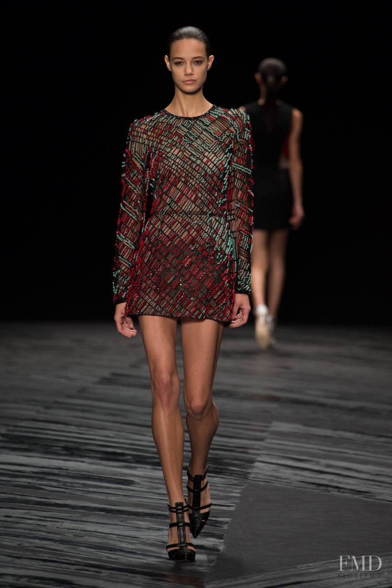 Anja Leuenberger featured in  the J Mendel fashion show for Spring/Summer 2015