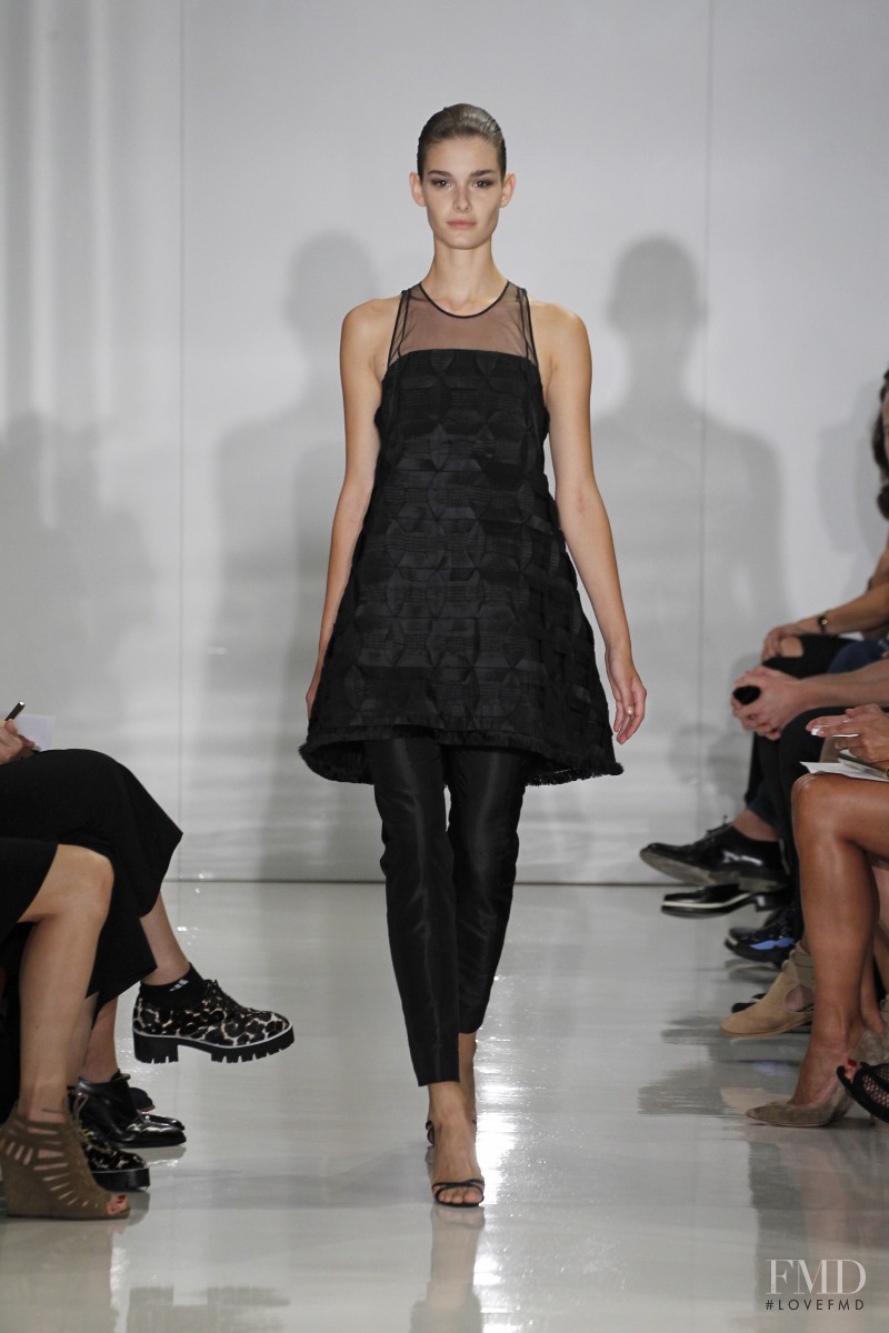 Ophélie Guillermand featured in  the Ralph Rucci fashion show for Spring/Summer 2015