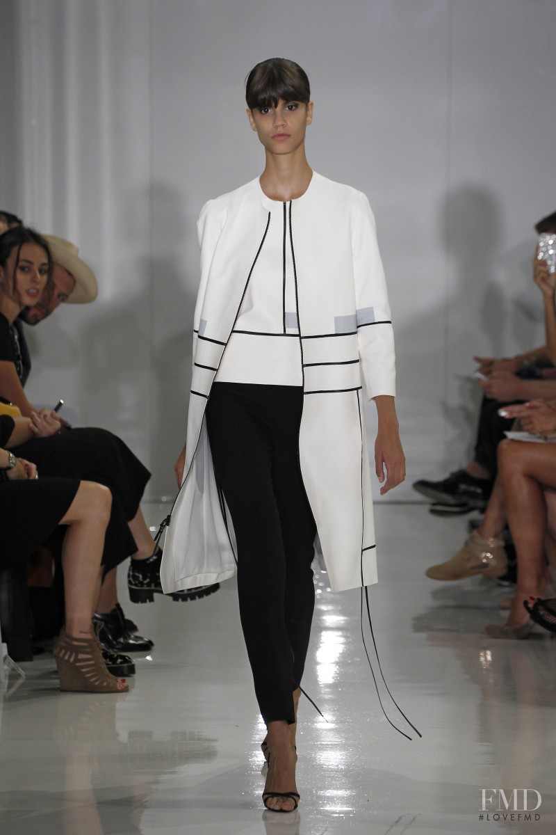 Antonina Petkovic featured in  the Ralph Rucci fashion show for Spring/Summer 2015