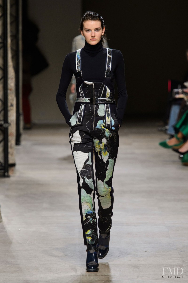 Dorota Kullova featured in  the Leonard fashion show for Autumn/Winter 2015