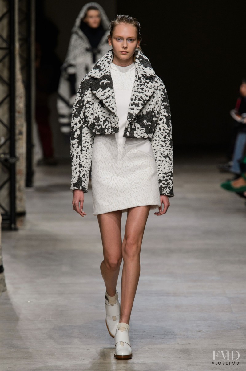 Arina Levchenko featured in  the Leonard fashion show for Autumn/Winter 2015