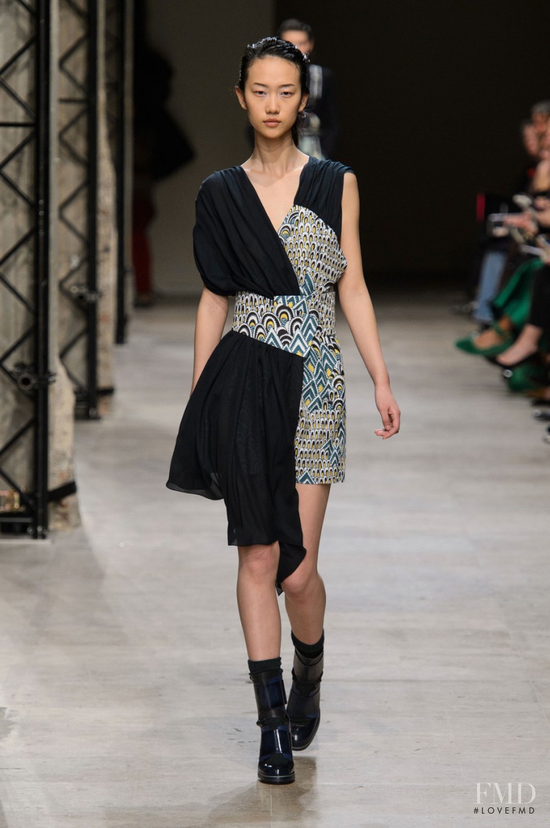 Jiaye Wu featured in  the Leonard fashion show for Autumn/Winter 2015