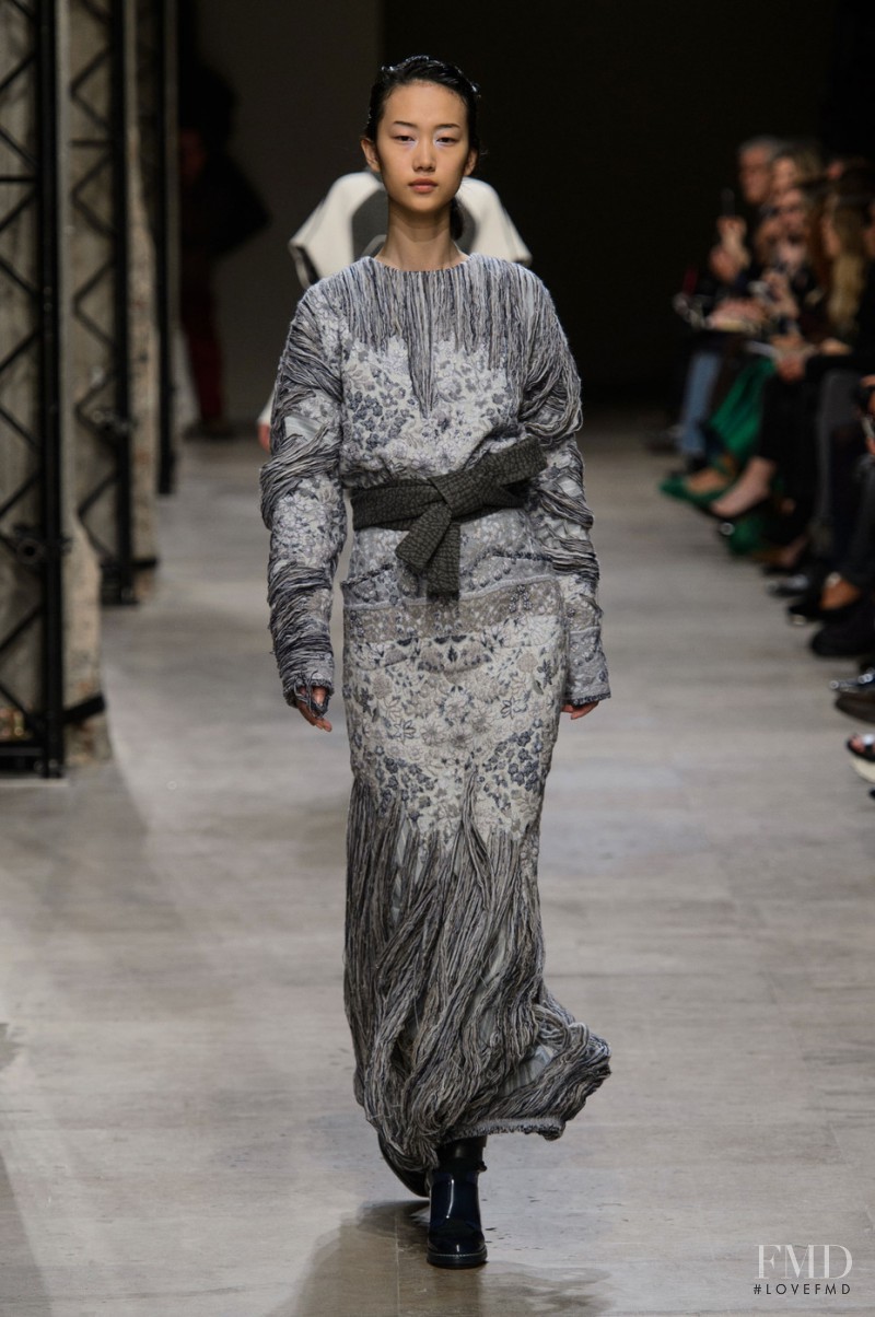 Jiaye Wu featured in  the Leonard fashion show for Autumn/Winter 2015