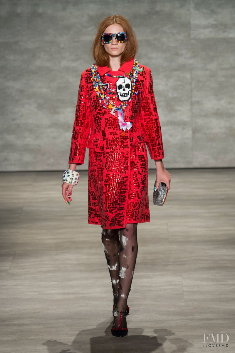 Kristin Zakala featured in  the Libertine fashion show for Spring/Summer 2015