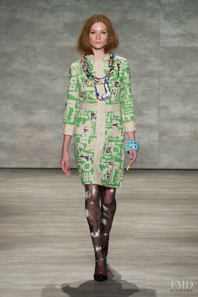 Kristin Zakala featured in  the Libertine fashion show for Spring/Summer 2015