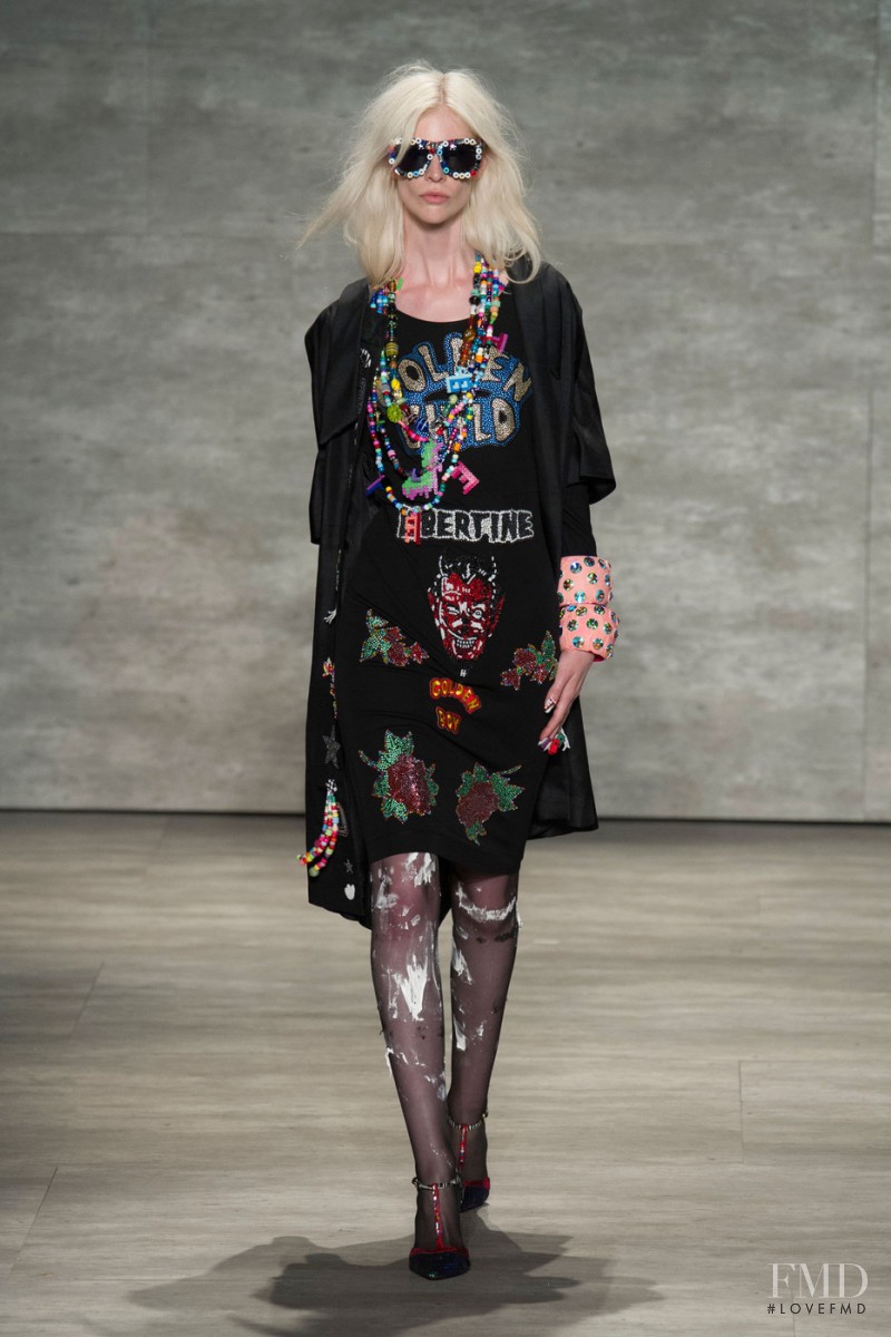 Sarah Abney featured in  the Libertine fashion show for Spring/Summer 2015