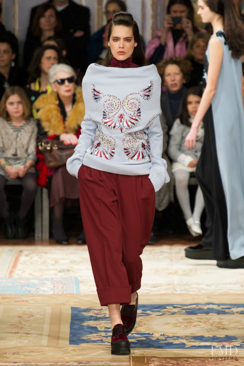 Taja Feistner featured in  the Antonio Marras fashion show for Autumn/Winter 2015