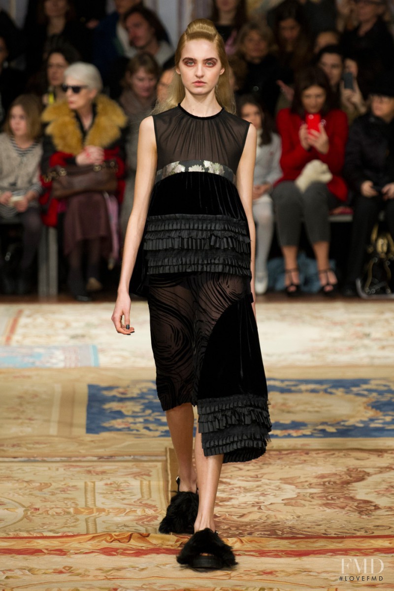 Kelsey Soles featured in  the Antonio Marras fashion show for Autumn/Winter 2015