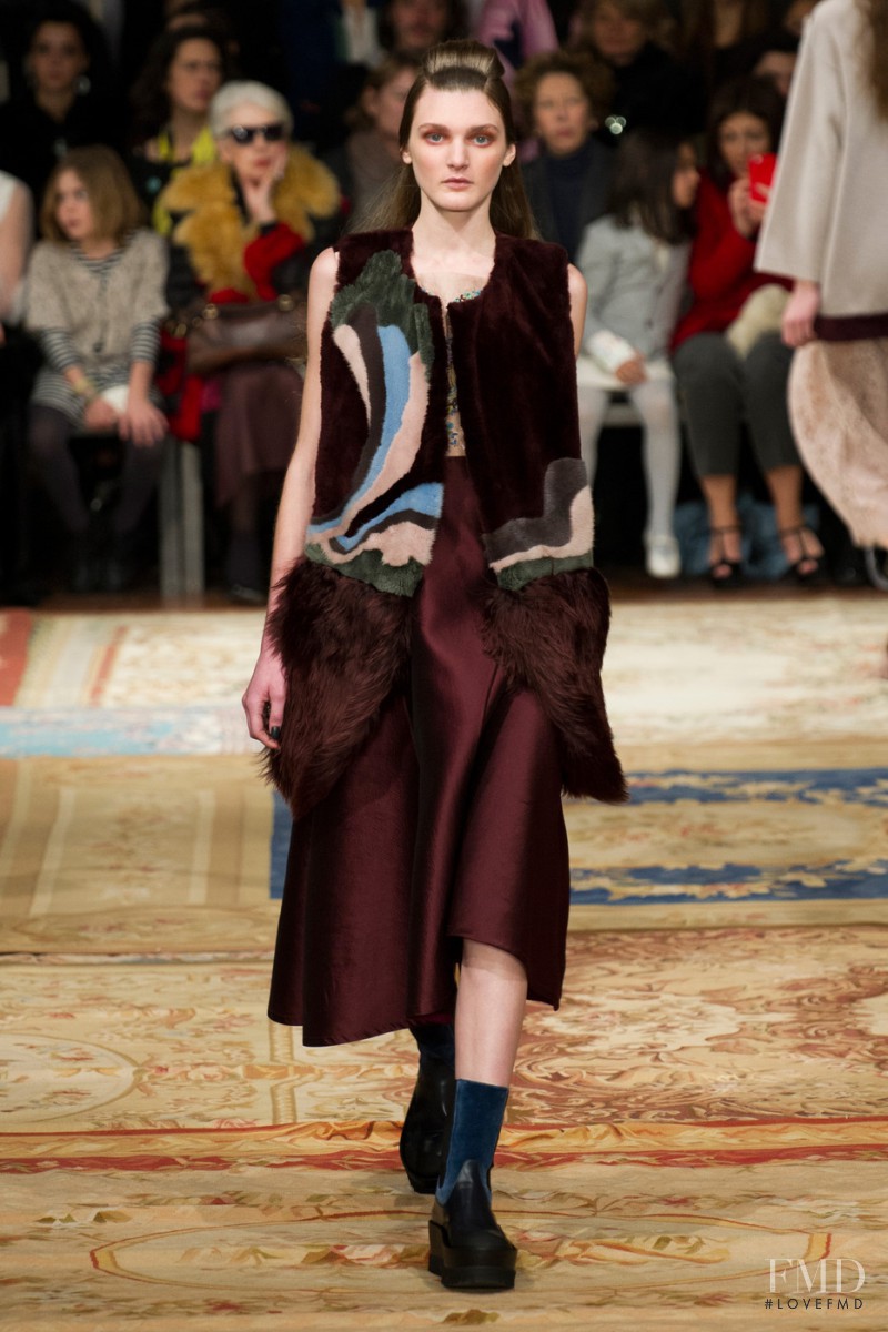 Nastya Abramova featured in  the Antonio Marras fashion show for Autumn/Winter 2015