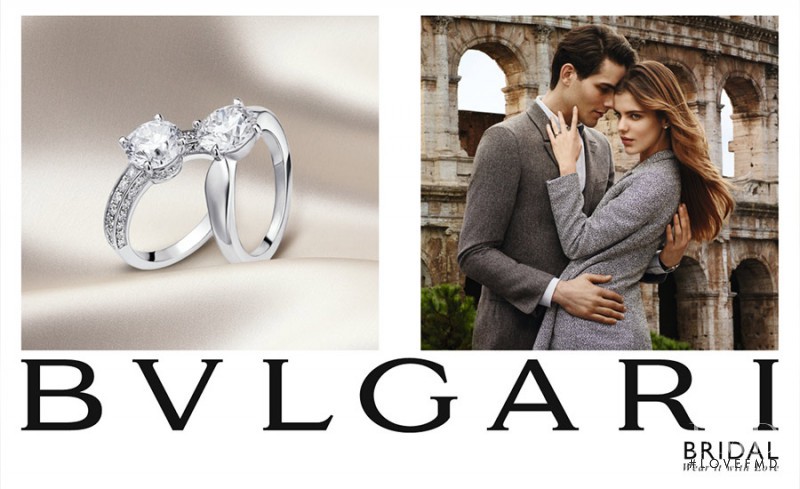 Klaudia Bulka featured in  the Bulgari Bridal Collection advertisement for Spring/Summer 2015