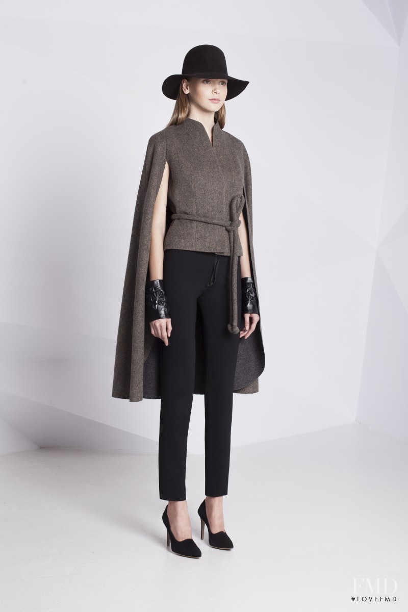 Arina Levchenko featured in  the Obrani lookbook for Autumn/Winter 2014