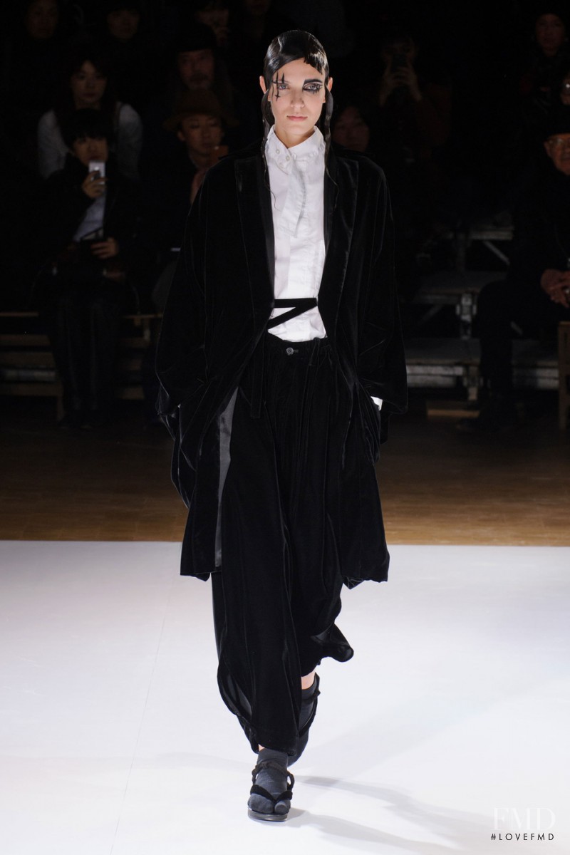 Larissa Mascarenhas featured in  the Yohji Yamamoto fashion show for Autumn/Winter 2015