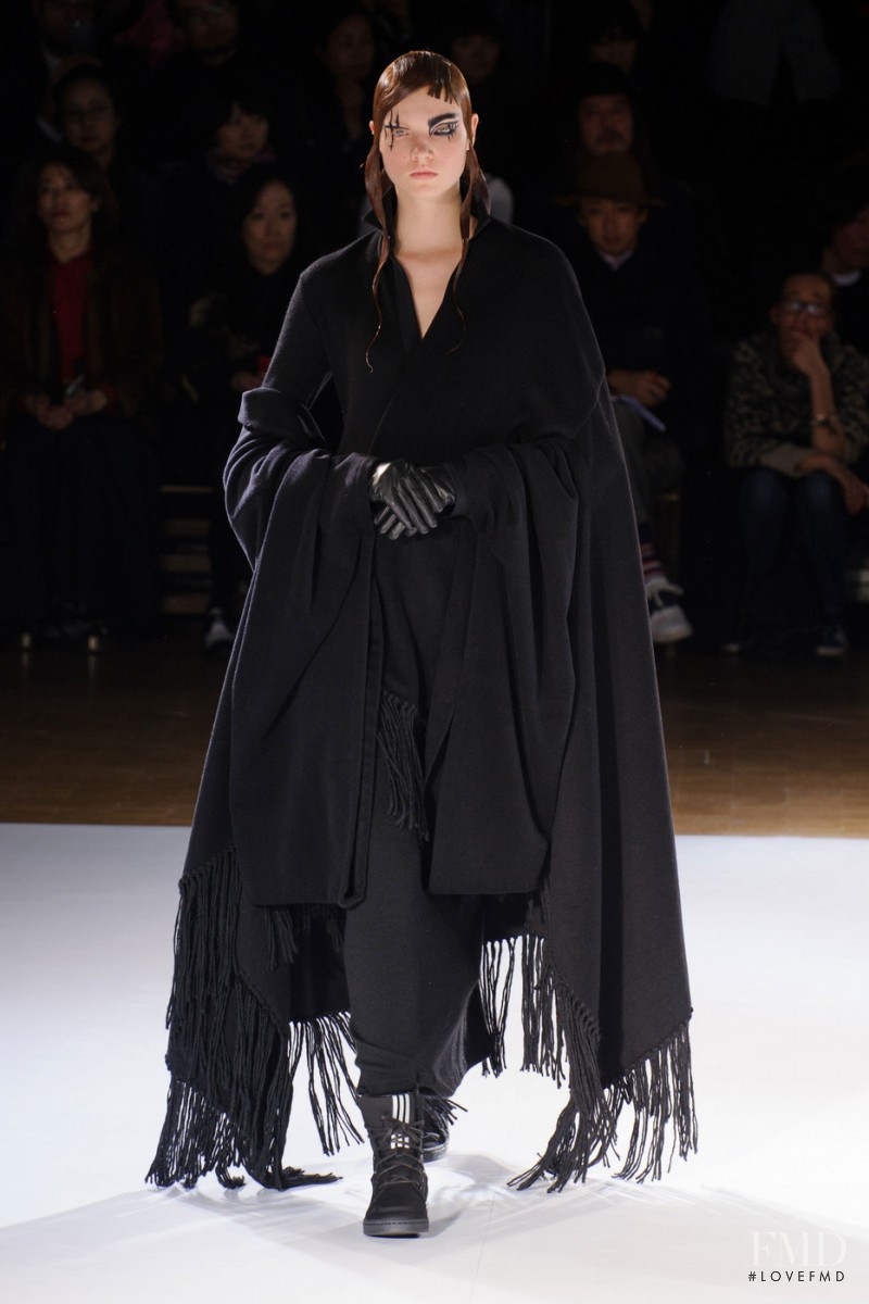 Anastasia Ivanova featured in  the Yohji Yamamoto fashion show for Autumn/Winter 2015