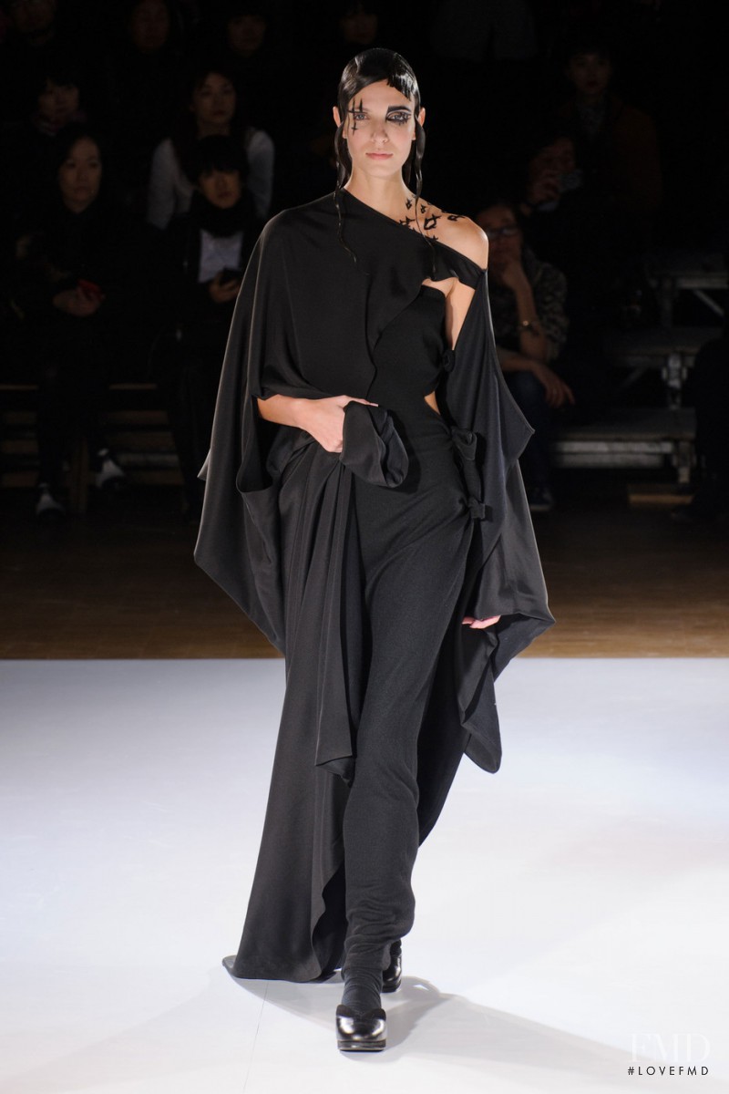 Larissa Mascarenhas featured in  the Yohji Yamamoto fashion show for Autumn/Winter 2015