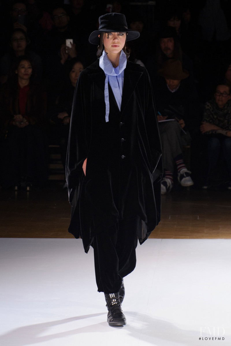 Georgia Graham featured in  the Yohji Yamamoto fashion show for Autumn/Winter 2015